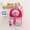 Adorable Nylon Cartoon Backpack For Kids With Spacious Compartments And Fun Designs