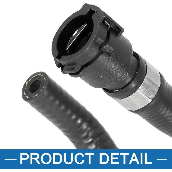 Auto-Kühler Kühlwasser Schlauch vom Ausgleichsbehälter 17127541146 für BMW 750i 2006-2008 Schwarz