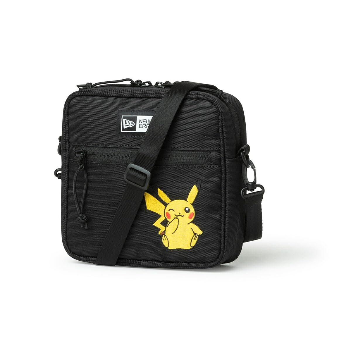 

New Era A6 Square Shoulder Pokemon and Pouch, PIKACHU, Men s Women s (Black)