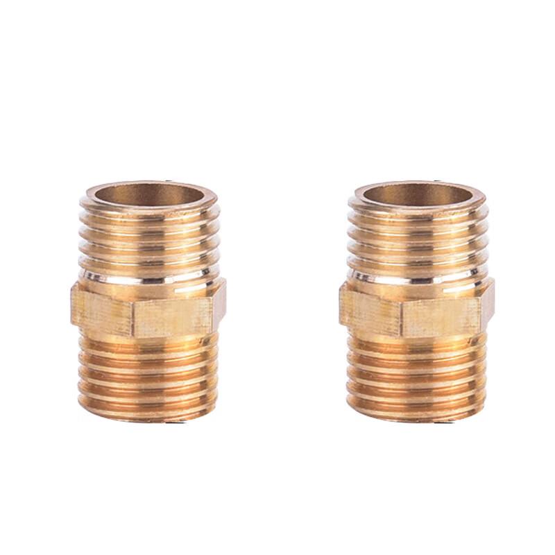 Brass Double Male Thread Pipe Connector