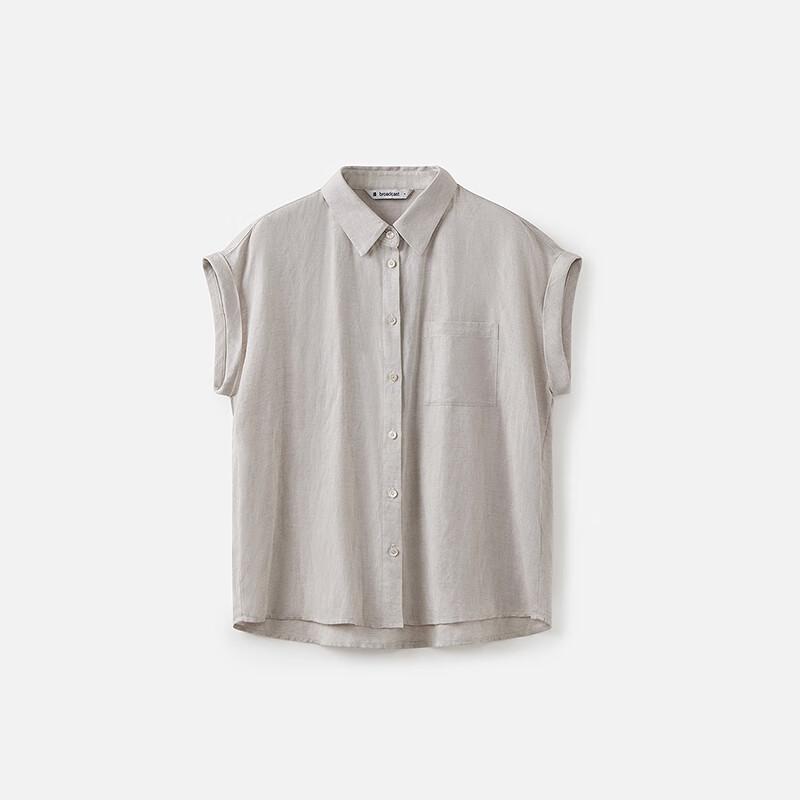 Broadcast Women's Loose Fit Linen Blend Sleeveless Blouse