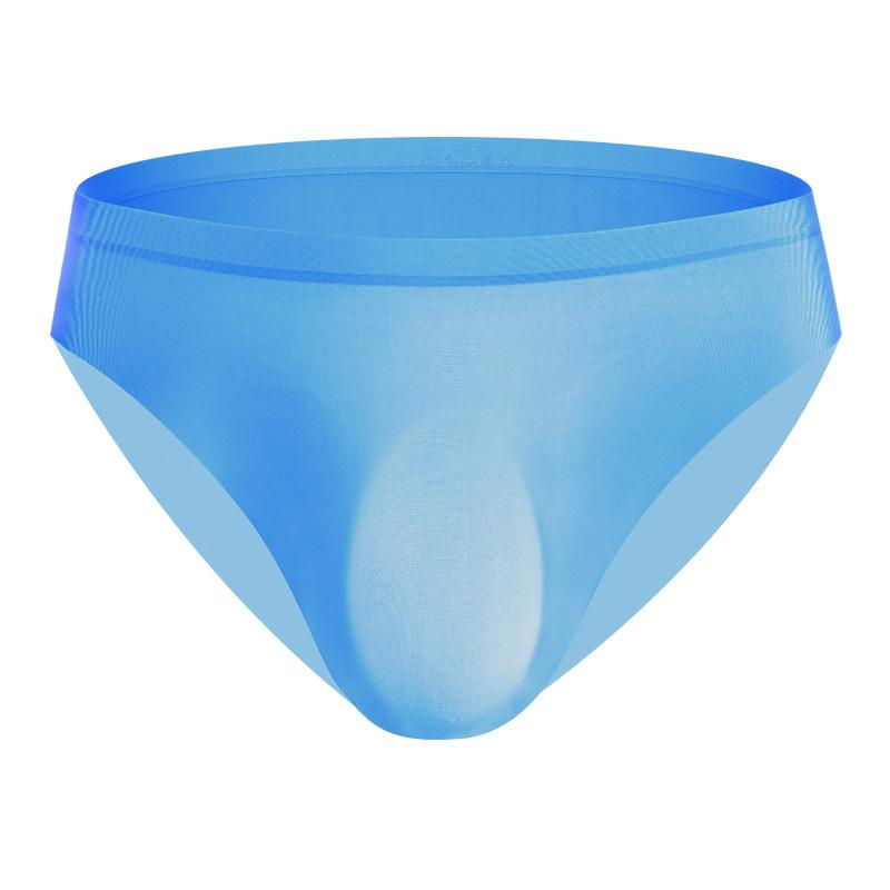 Ice Silk Triangle Pants Men's Underwear Sexy Lightweight Breathable 3D Convex Underwear