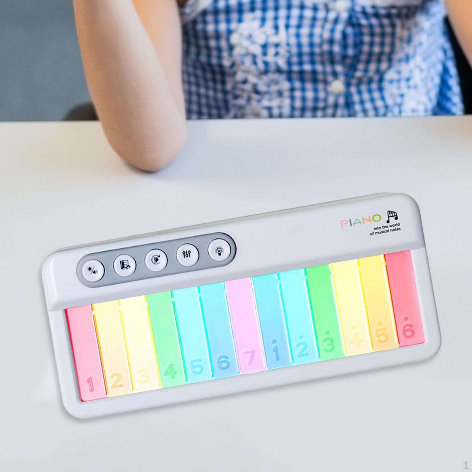 

Детское музыкальное пианино, раннее развитие, светящаяся клавиатура для детей белый