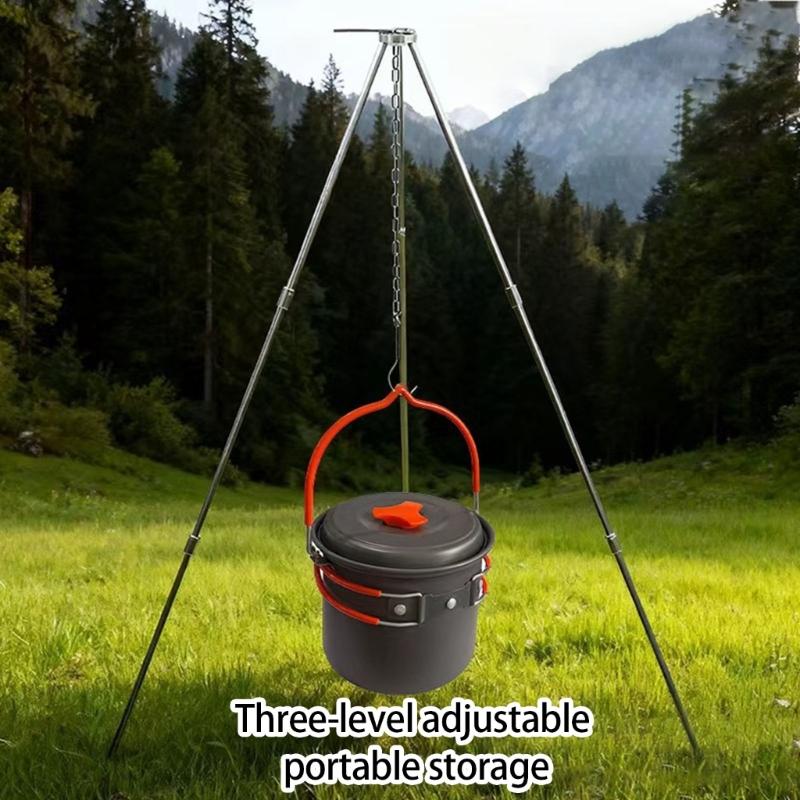 1.4L Aluminum Alloy Camping Pot with Heat Resistant Handle Cooking Pot Suitable for Outdoor Cooking Activity Use