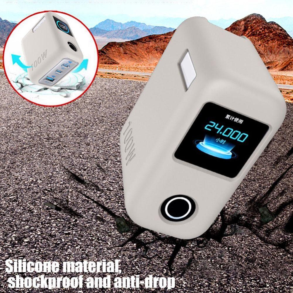 Dustproof Silicone Case Carrying Case for Anker 100W 3-Port Charger With Screen Display Travel