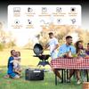 Solarplay Q2501 2400W 2160Wh LiFePO4 Portable Power Station with 200W Solar Panel UPS Home Backup Generator DE Local Shipping