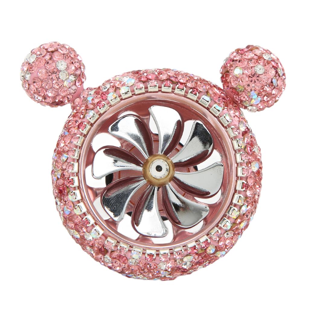 Car Air Vent Fragrance Decoration Sparkly Rhinestones Cute Shape Interior Car DecorationPink