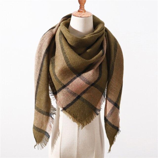 Women Lady Winter Warm Scarf Cashmere Long Wrap Shawl Plaid Knit Scarf Pashmina Women Lady Winter Warm Scarf Cashmere Long Wrap Shawl Plaid Knit Scarf Pashmina