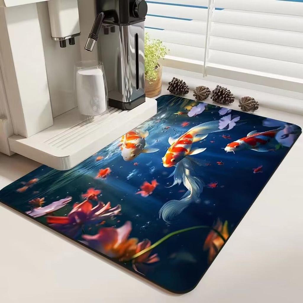 Super Absorbent Diatom Mud Soft Floor Mat Anti-Slip Rug Quick-Drying Absorbent Foot Pad Mats Dirt-resistant Erasable Big Carpet