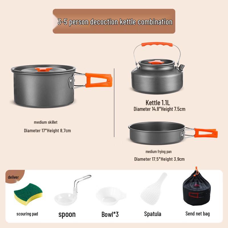 BinFu Outdoor Camping Cookware Set
