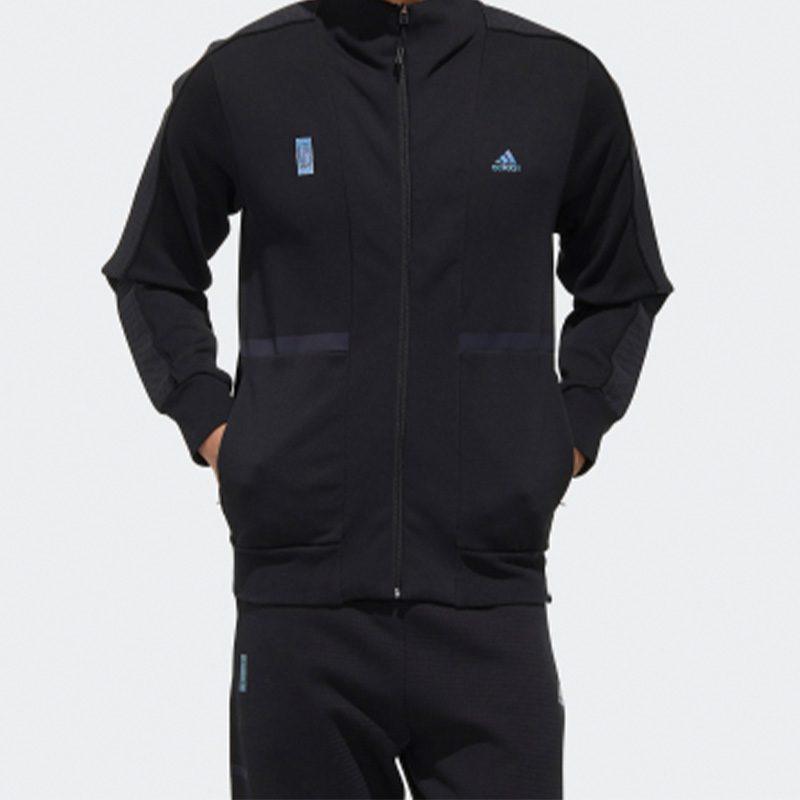 Adidas Jackets Men's Black Hooded Moderate Other FM9344