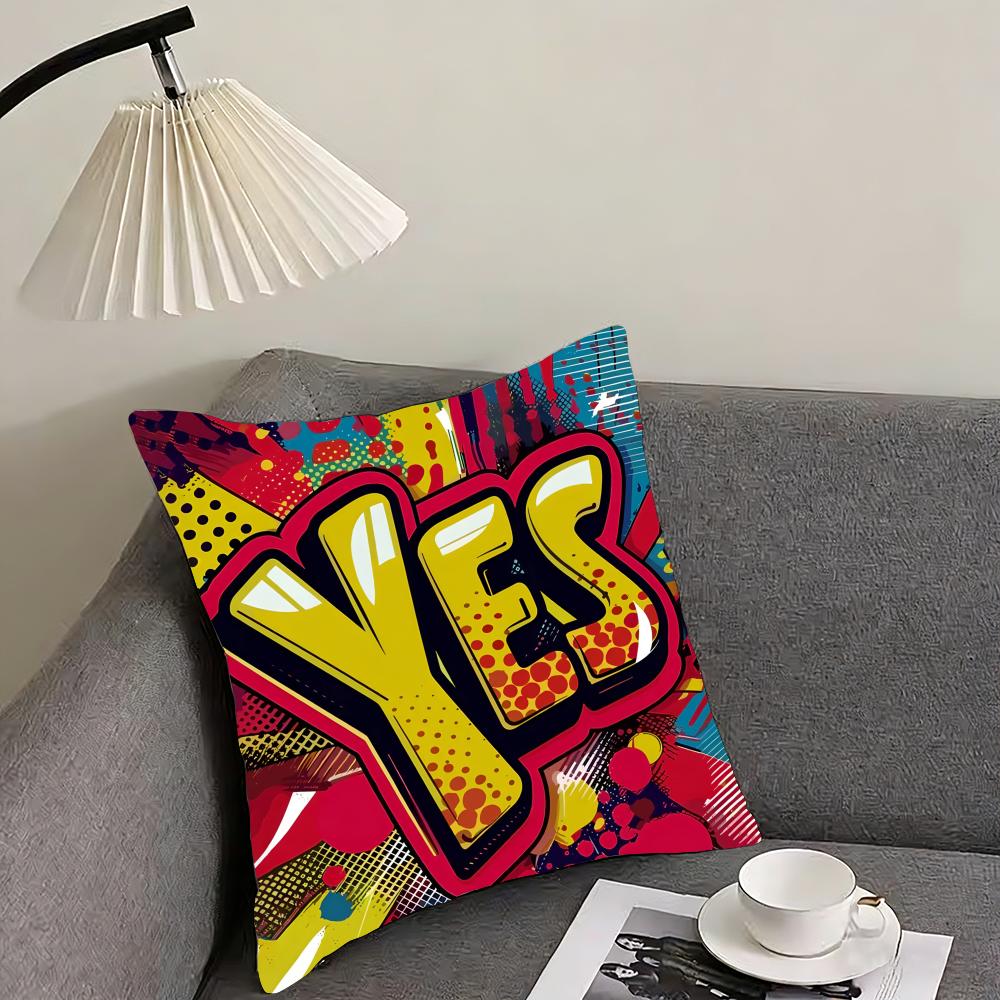 Exploding Bubbles Welcome Cushion Cover Elegant Comfort Pillowcase Sofa Bed Doublesided Printed Invisible Zipper Home Decor