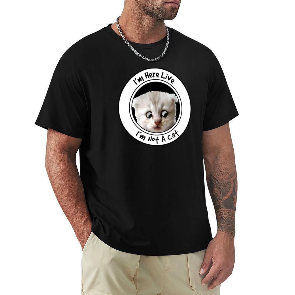 Rod Ponton I'm here live  I'm not a cat T-Shirt Moisture Wicking Athletic T-Shirt