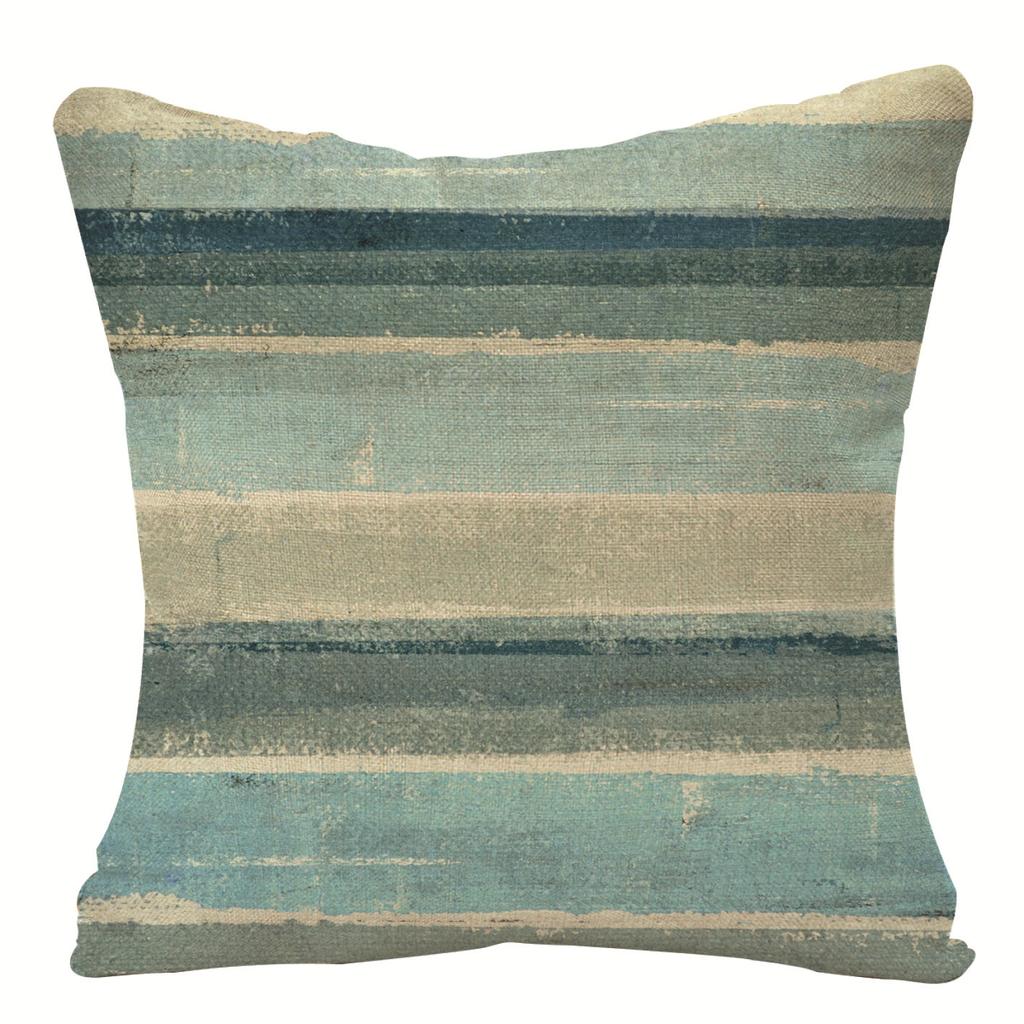 Home Oil Painting Geometric Abstract Pillow Case Sofa Pillow Cushion Cover