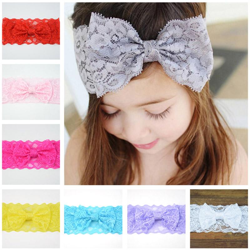 Buy 1Pcs Baby Girl Headband Elastic Headwrap Bows Hair Band Newborn