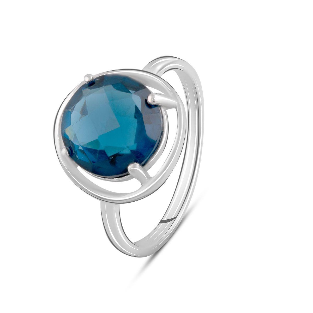 

Срібна каблучка з топазом Лондон Блю 2.968ct (2091776) 18.5
