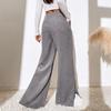 2026 New High-Waist Corduroy Pants, Women's Split Hem & Color Block Casual Trousers for Autumn Winter