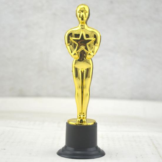 6 Pezzi Statuette Trofei Dorati per Eventi Sportivi Trofei Base Marcabile Fai da Te Design Classico Premi di Riconoscimento