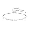 Subtle Single Row Crystal Rhodium Plated Bracelet Women Bracelet White 5465384