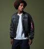 Alpha Industries Flight Scratch Air Crew US Black MA-1 Jacket, Spec, TA0531, Men's, TA0531-001,