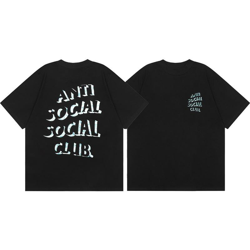 Difference Market Currency ASSC CLUB Hiroshi Fujiwara Lightning Series Printed Men's and Women's Loose Casual Short Sleeve T-Shirt