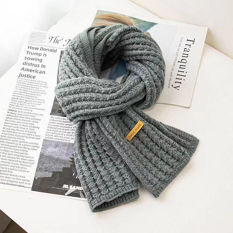 2024 High-End Versatile Red Wool Scarf for Women: Perfect Winter & New Year Gift