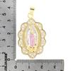 Our Lady of Guadalupe 14K Pendant Angel Wings CZ Zirconia Virgin Mary for Necklace Women Religious Gift Jewelry