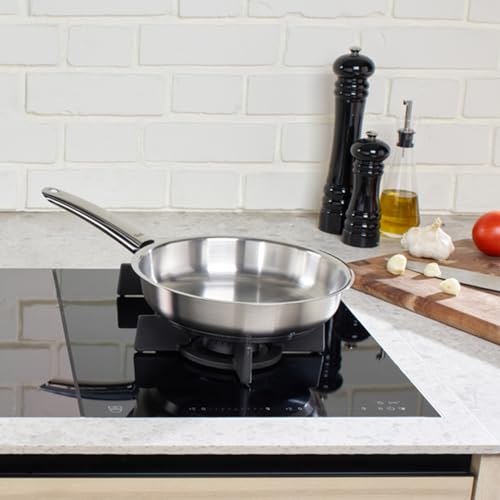 Fissler Pure Collection 28cm Frying Pan, Gas/IH Compatible, Oven Safe, All Stainless Steel, Made In Germany, Officially Sold In Japan, Product Code: 0