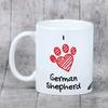 German Shepherd Dog, Alsatian Wolf Dog - cup with a dog, cute cup with graphics, a gift with your photo from the Art-Dog brand