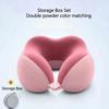 A Set of Ergonomic U-shaped Travel Pillows with Storage Bags - Slow Rebound Neck Support for Airplanes, Offices, and Cars - Mach