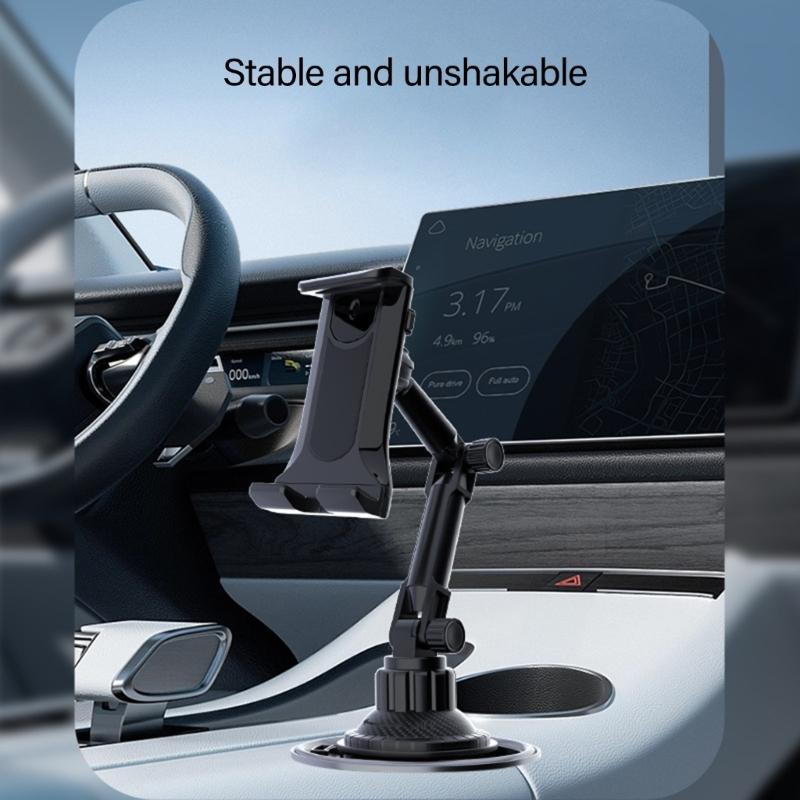 Vehicle Cupholder Tablets Bracket with Expandable Base for Pad 4-12.9inch Devices