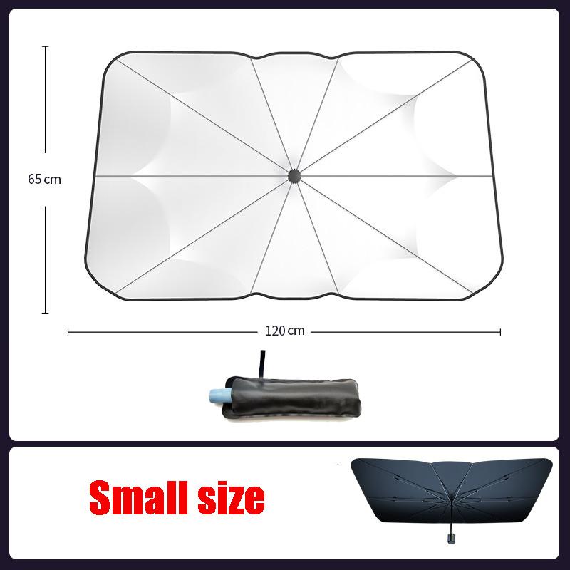 

Новый автомобильный солнцезащитный козырек на лобовое стекло, цветной цвет, дизайн с открывающейся ручкой, зонтик на переднее лобовое стекло V-образный для EV Sun Small size