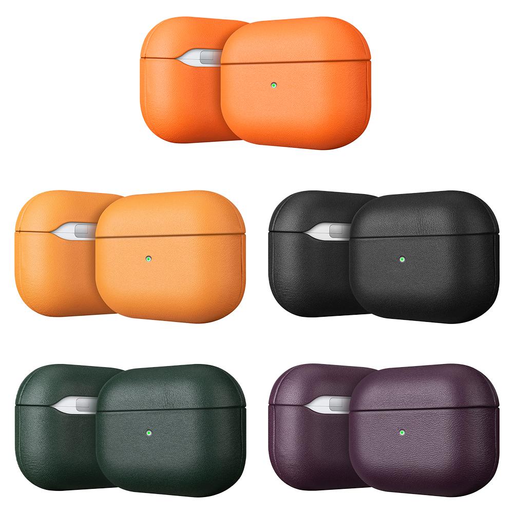 Genuine Leather Case for AirPods Pro 3 Full Protective Cover Scratch Resistant Lining Wireless Charging Compatible