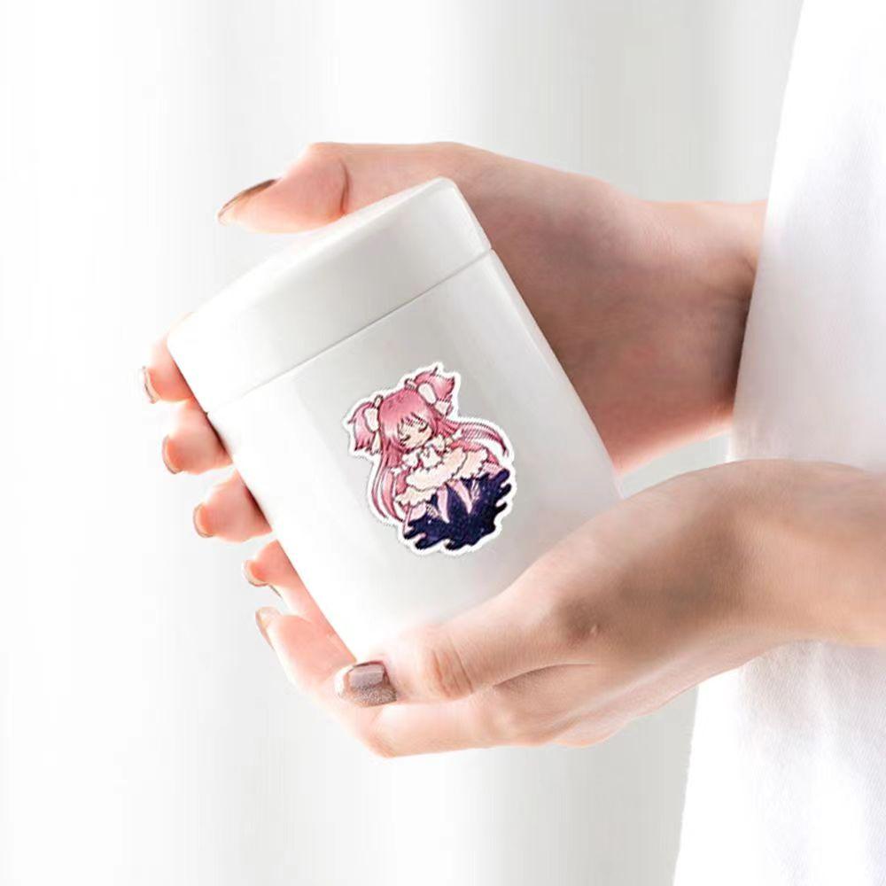 Puella Magi Madoka Magica Color Stickers, 50 Sheets (not Repeated), Waterproof and Sunscreen.