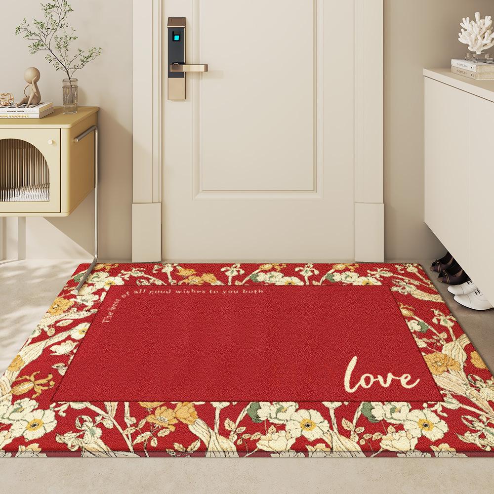 

Грязеотталкивающие коврики для входной двери в стиле ретро-скандинавского стиля для удаления песка и пыли в доме Противоскользящие противоскользящие коврики для входной двери 50*80cm