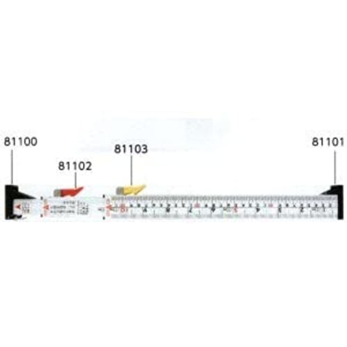 Shinwa Sokutei Parts Stopper Lever 1 Red, Shaft, and Rivet Set for Nobisuke One-Way Type II, 81102