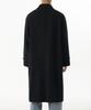 Musinsa Standard Wool Blend Oversized Muff Balmacaan Coat [Black]