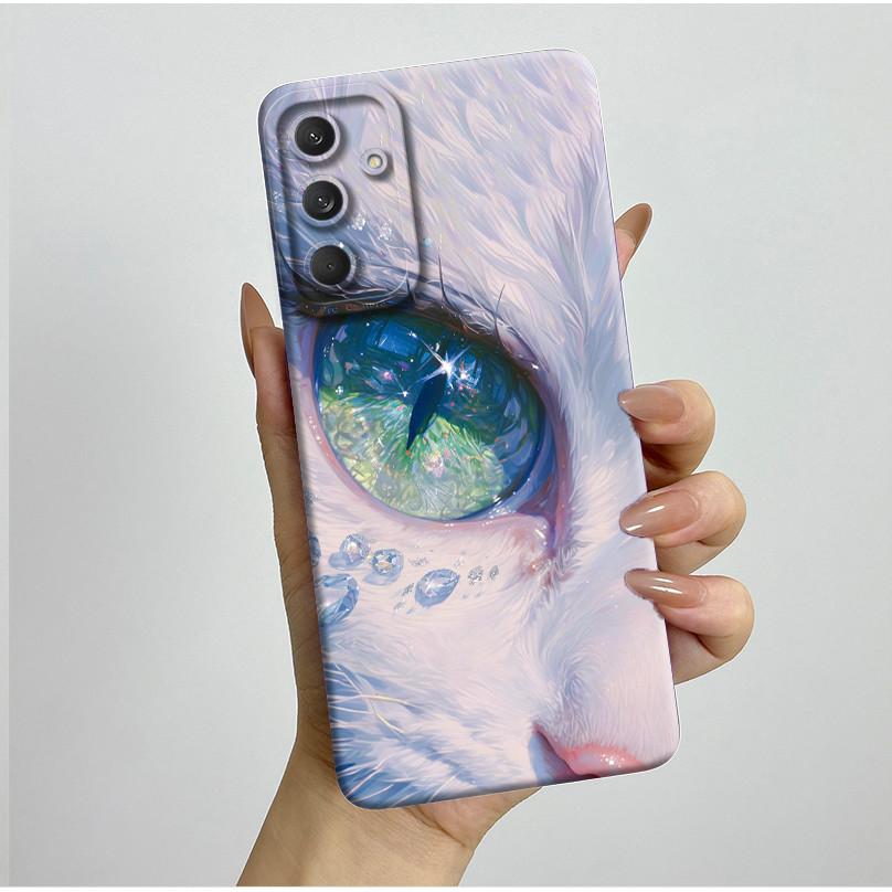 Phone Cover For Samsung Galaxy M35 5G Bumper Silicone Shockproof Pretty Butterfly Flowers Case Coque For Galaxy M 35 M55 Funda