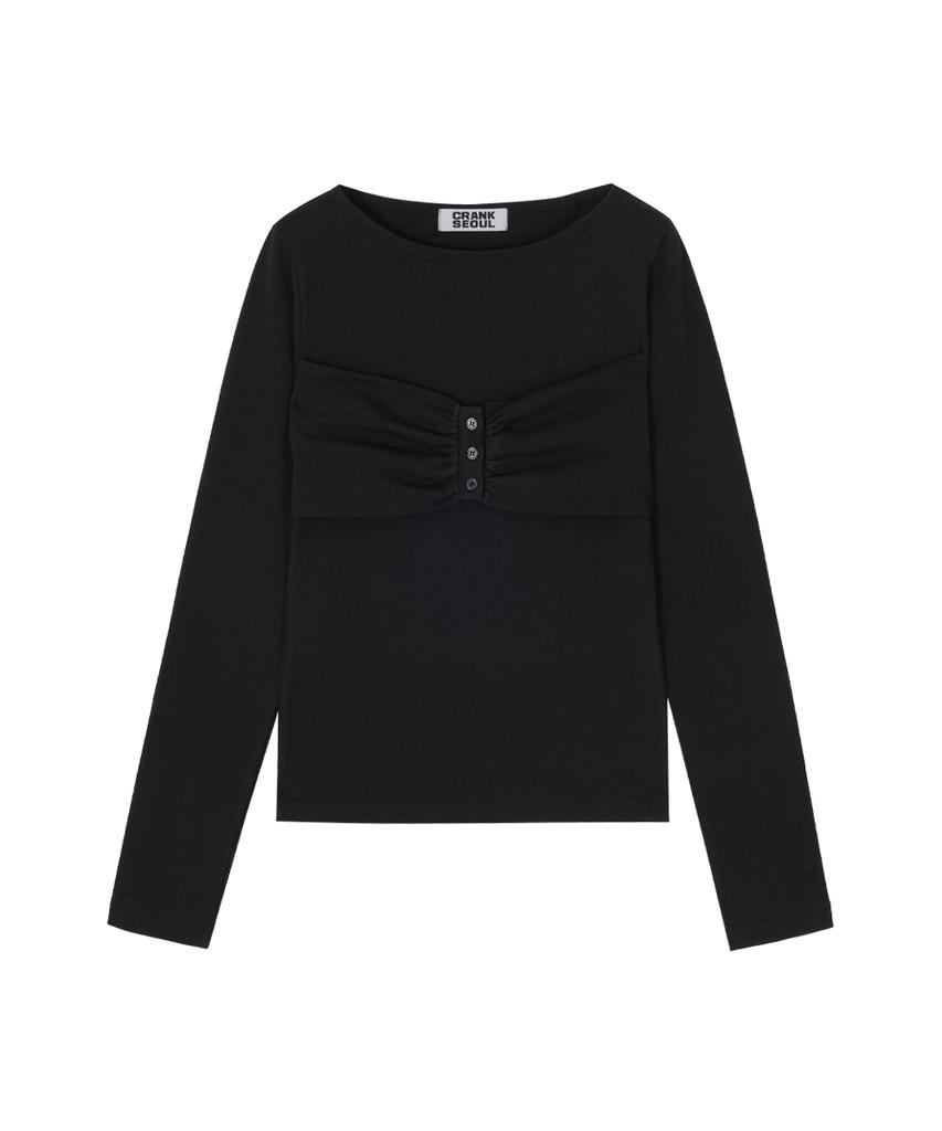 CRANK Ribbon Button Top_Black