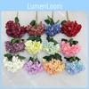 Artificial Hydrangea Bouquet Silk Cloth Realistic Wedding Photo Props Home Decor