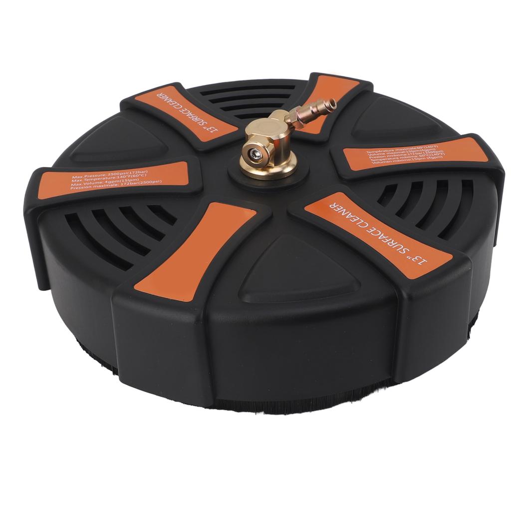 13 Inch Pressure Washer Surface Cleaner 2500PSI Working Pressure 1/4 Inch Quick Plug with 2