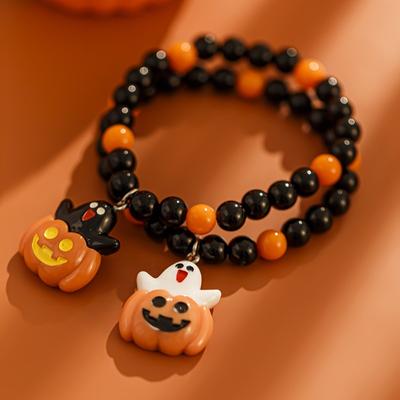 Halloween Pumpkin Bracelet Pendant Cute Cartoon Funny Niche Atmosphere Party Accessories