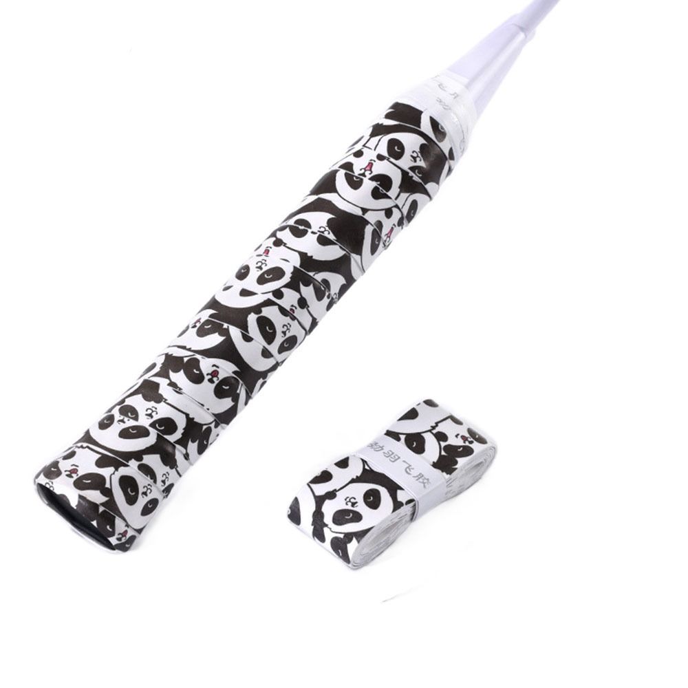 Sweat Absorption Tennis Badminton Grip Tape Carroon Panda Wear-resistant Badminton Racket Grips Wrap Quickly Self-adhesive Grip