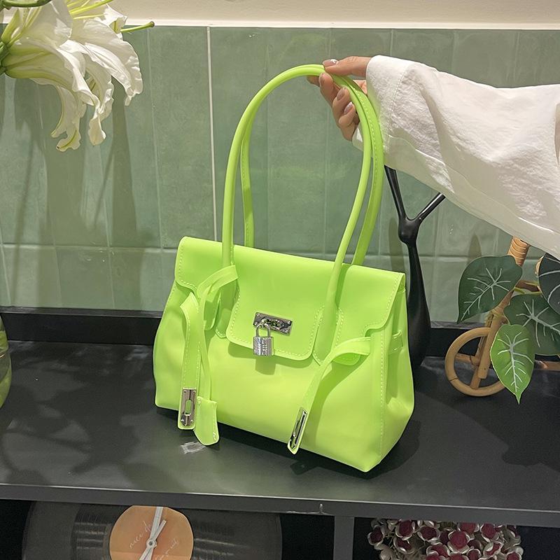 Borsa a Tote Jelly di Lusso da Donna 2026 - Borsa Kelly Colore Caramella Estiva