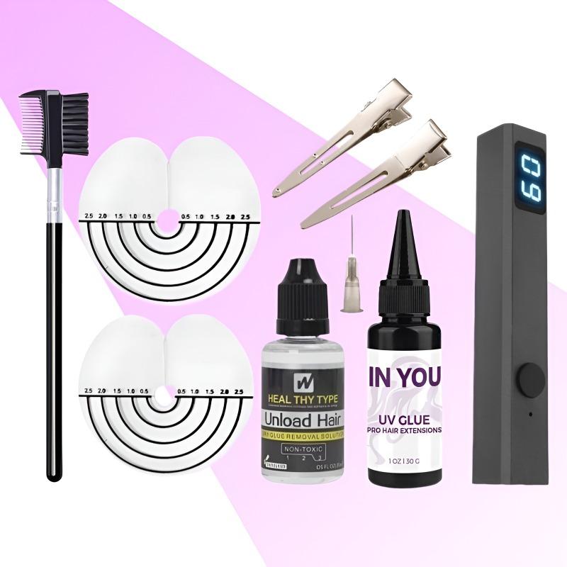 Beginner Friendly UV Hair Extension Kit