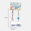 2Pcs Adorable Soft Plush Keychain Small Size Cartoon Ocean Theme Keychain Fluffy Kawaii Keyring Bag Decoration