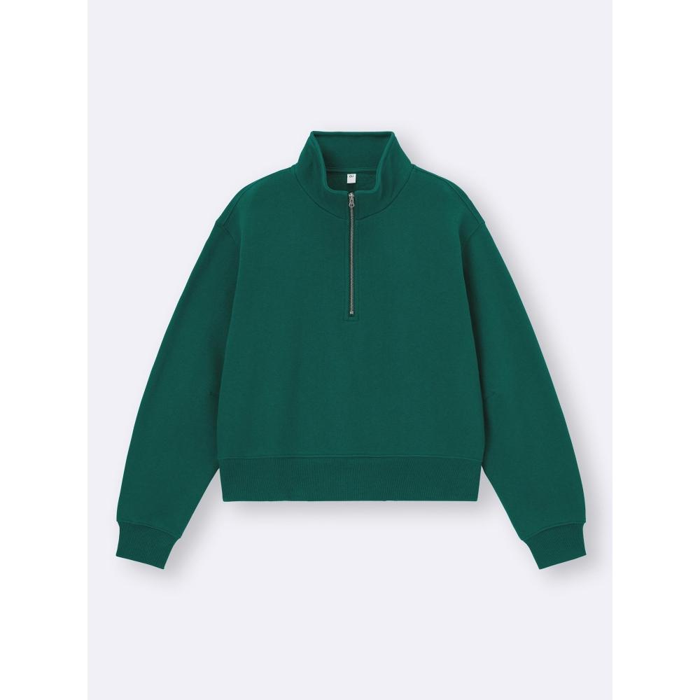 Gu By Uniqlo Heavyweight Sweat Half Zip Pullover