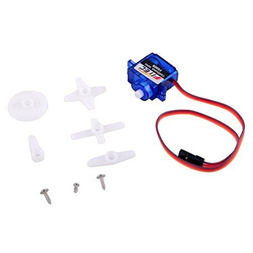 RCmall 360° Continuous Rotation Feetech FS90R Micro Servo, 6V 9G, Pack of 5