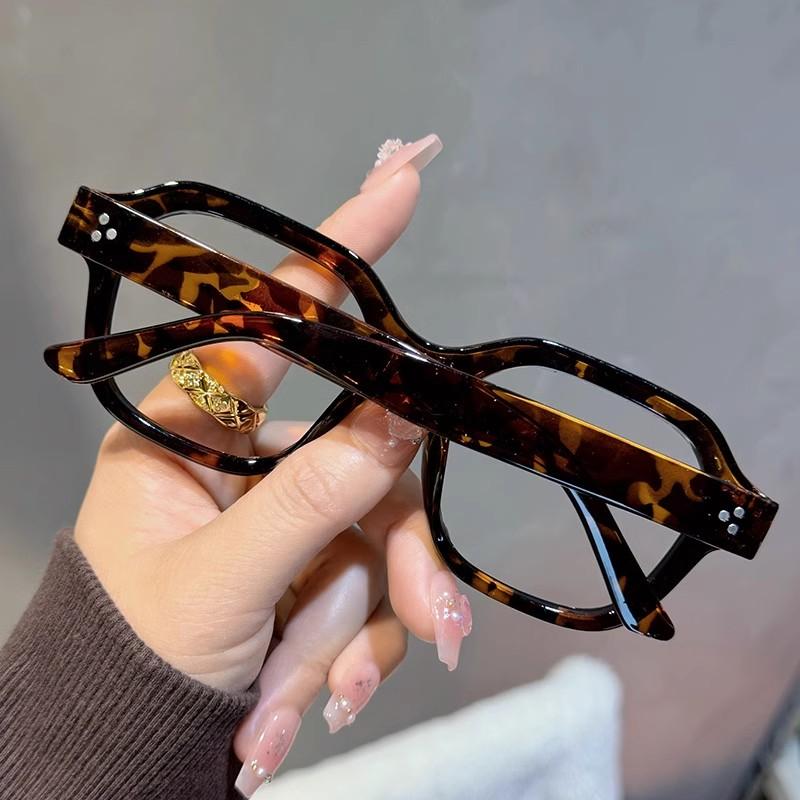 Retro Korea Stil Brilleinnfatning Student Gjennomsiktig Oversized Databriller Kvinner Menn Blålysblokkerende Brilleinnfatning