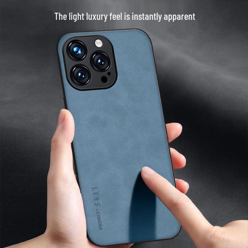 SHIYONG Leather Texture Full-Wrap iPhone Case